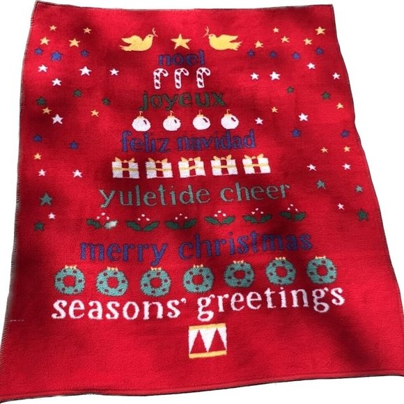 Vuteks Bedding Vintage Vuteks Crown Craft Acrylic Pile Christmas